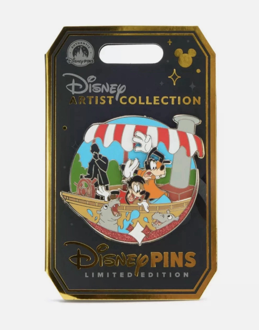 Disney Goofy and Max on Jungle Cruise Pin Artist Collection Limited Edition 4000